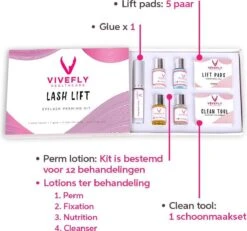 Vivefly Healthcare Wimperlifting Set - Complete Kit Voor Wimper- En Wenkbrauw Lifting - Extra Sterke Lijm - 25-delig - Wimperlift - Lash Lift Kit - Wimperserum - Wimpers Krullen - Brow Lamination - Geschikt Voor Professioneel Gebruik -Maquillage Cosmetics 1200x1121 3