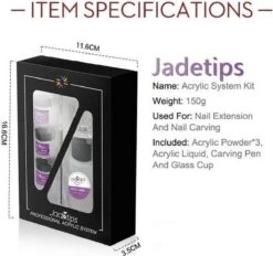 Acrylnagels Set | Nail Art | Liquid MMA Free | Wit, Roze & Transparant -Maquillage Cosmetics 1200x1129 17