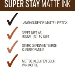 Maybelline SuperStay Matte Ink Lipstick Coffee Collection Limited Edition - 270 Cocoa Connoisseur - Bruine Lippenstift - 5 Ml -Maquillage Cosmetics 1200x1135 8