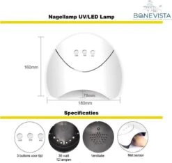 Gellak Starterspakket - Gellak - Gelnagel Kit - UV Lamp 36W - LED - Manicure Set - 12 Kleuren Gel Polish - Nail Art - Nagellamp - Nagelboor - Nageldroger - Nagellak -Maquillage Cosmetics 1200x1136 6