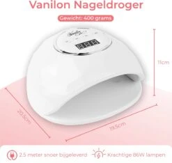 Vanilon UV Lamp Gelnagels - Gellak Nagel Droger - 86W LED - 2,5 Meter Snoer -Maquillage Cosmetics 1200x1138 19