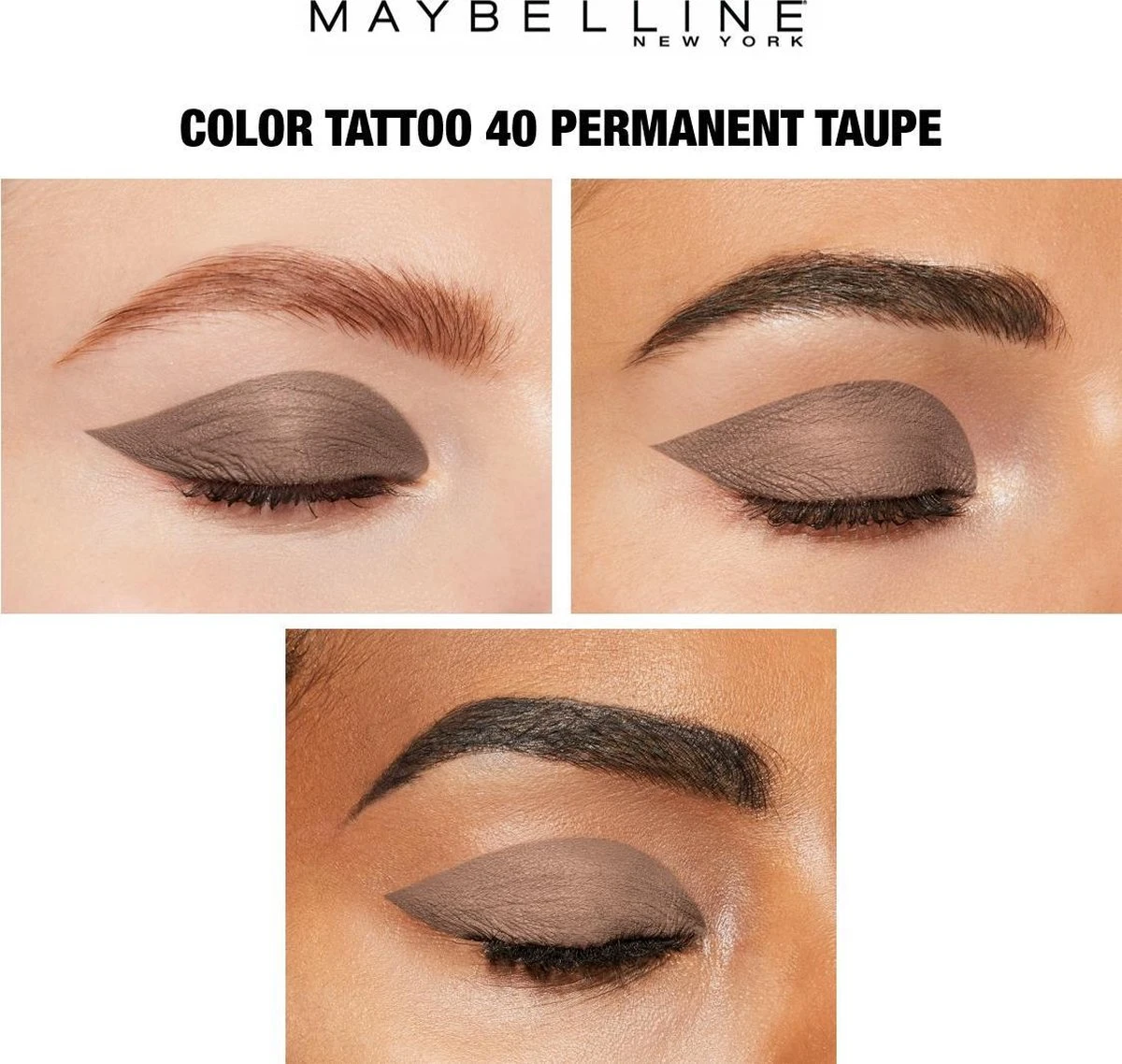 Maybelline Eye Studio Color Tattoo Oogschaduw - 40 Permanent Taupe/bruin 6 Maybelline Eye Studio Color Tattoo Oogschaduw - 40 Permanent Taupe/bruin – Image 4