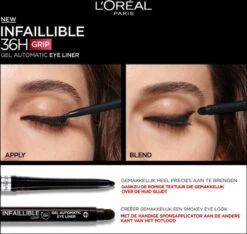 L’Oréal Paris Infallible Gel Automatic Eyeliner - 001 Intense Black -Maquillage Cosmetics 1200x1139 3