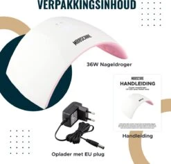 MOOSCARE 36 Watt LED Lamp Voor Gellak Nagels – Nageldroger – Gellak Lamp - UV Lamp Gelnagels - Nail Art Nagellamp - Gel Nagellak Nageldroger -Maquillage Cosmetics 1200x1145 15