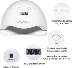 Statch LED Nageldroger Voor Gelnagels - Inclusief Bewegingssensor En Timer – 36LED Lampen- LCD Display -Maquillage Cosmetics 1200x1148 10