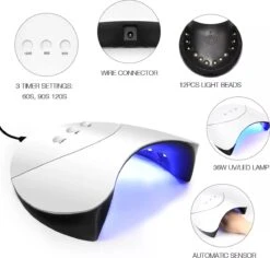 Royala D11 Gellak Starters Pakket + Inclusief UV LED Lamp + 10 Verschillende Gellak Kleuren - Gellak Lamp – Gellac Set - Alle Benodigdheden In Eén - Uitgebreid 62-Delig Pakket- Gel Polish Set - Gellak Set - UV LED Lamp -Maquillage Cosmetics 1200x1148 13