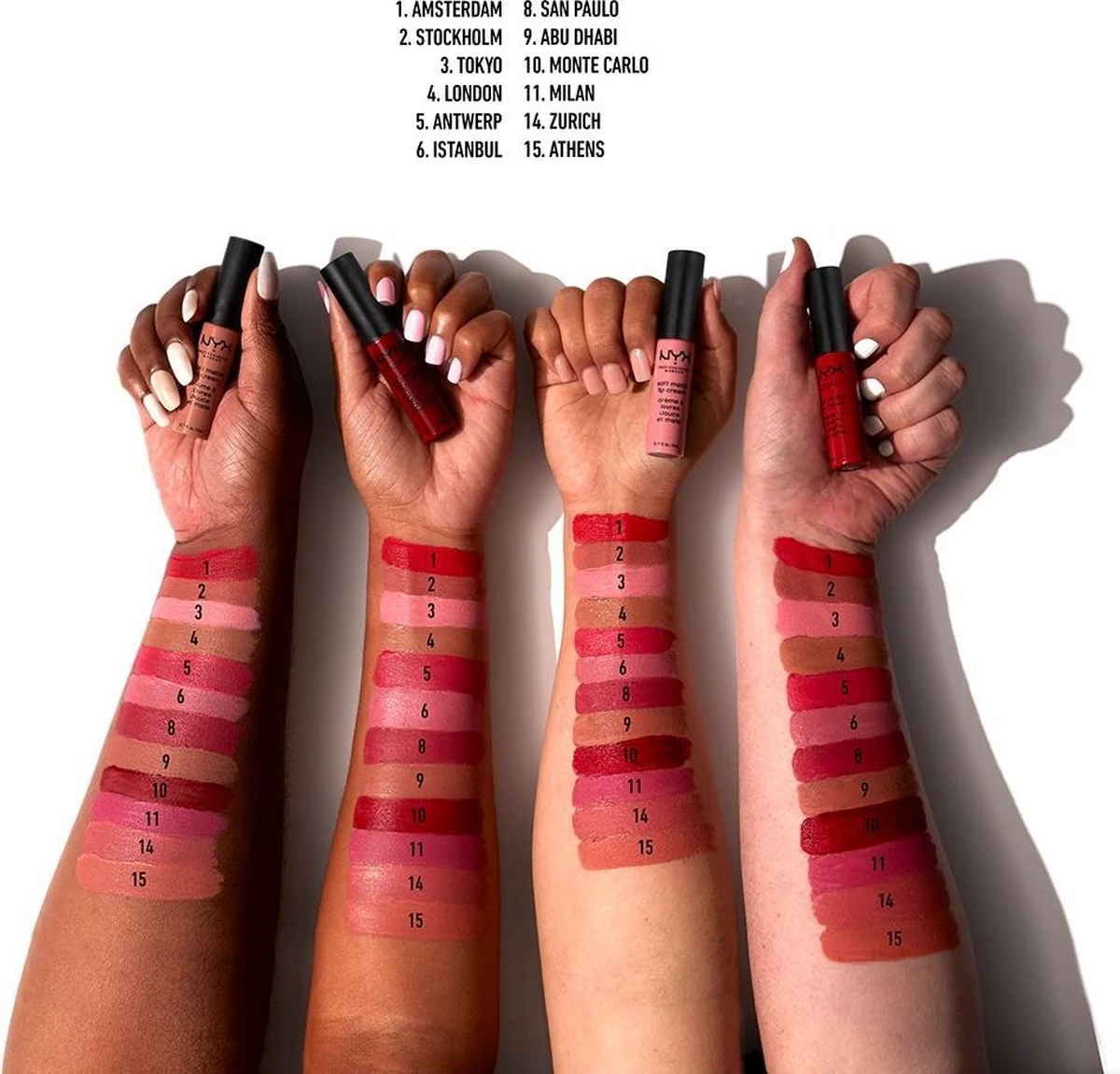 NYX Professional Makeup Soft Matte Lip Cream - Milan SMLC11 - Liquid Lippenstift - Ml 6 NYX Professional Makeup Soft Matte Lip Cream - Milan SMLC11 - Liquid Lippenstift - Ml – Image 4