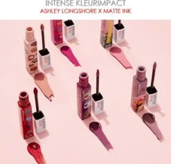 Maybelline Superstay Langhoudende Lippenstift - Matte Ink X Ashley Longshore - 40 Believer - Paars - Limited Edition -Maquillage Cosmetics 1200x1150 8