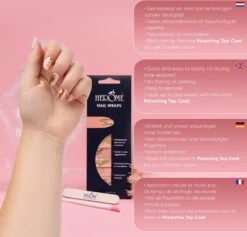 Herome Nail Wraps Pink & Gold Marble - Nagelstickers - Nail Art - Zonder Droogtijd - 2x10 Stickers -Maquillage Cosmetics 1200x1152 22