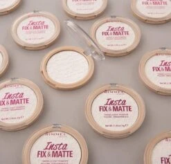 Rimmel London Insta Fix & Matte Make-uppoeder - 01 Clear -Maquillage Cosmetics 1200x1152