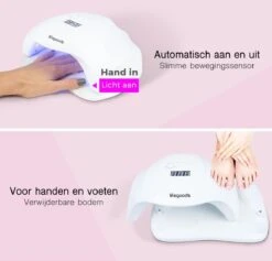 LifeGoods Nageldroger - Voor Gelnagels - 36 LED's - 54W -Maquillage Cosmetics 1200x1153 9