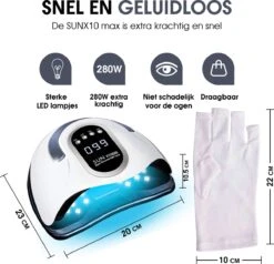 UV Lamp Gelnagels - 280 Watt - Gellak Lamp - Nagellamp - Nageldroger -Maquillage Cosmetics 1200x1154 13