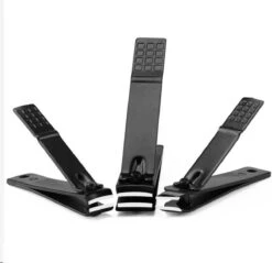 Merkloos Set Van 3 Zwarte Nagelknippers - Tegen Kalknagel - Teennagelknipper - Nagelschaar - Nageltang - Anti-Slip - Verschillende Maten - Inclusief Opbergbakje -Maquillage Cosmetics 1200x1163 11
