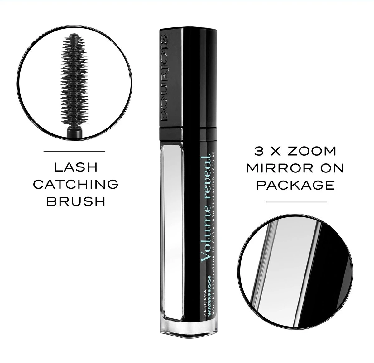 Bourjois Volume Reveal Waterproof Mascara - 23 Black 7 Bourjois Volume Reveal Waterproof Mascara - 23 Black – Image 5