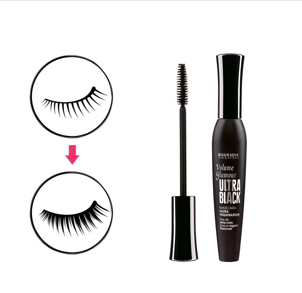 Bourjois Volume Glamour Mascara - 61 Ultra Black 7 Bourjois Volume Glamour Mascara - 61 Ultra Black – Image 5