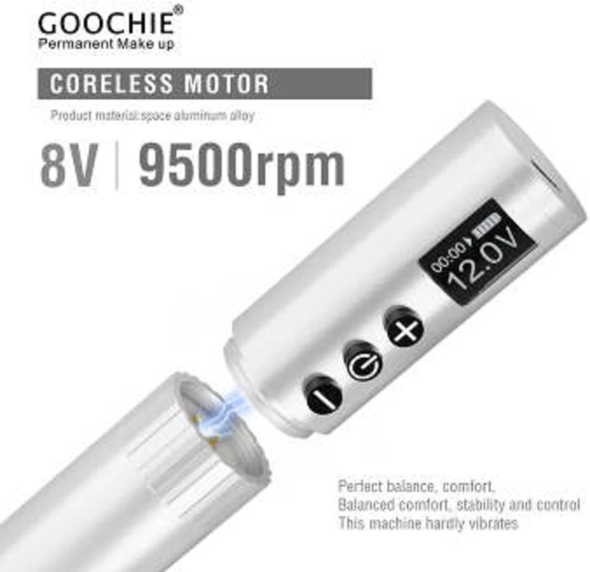 Goochie - Permanente Make-Up Pen – Draadloos – Permanente Make-Up Machine - Powderbrowse – Hairstroke – Wenkbrauwen – Lippen – Eyeliner - Pmu 4 Goochie - Permanente Make-Up Pen – Draadloos – Permanente Make-Up Machine - Powderbrowse – Hairstroke – Wenkbrauwen – Lippen – Eyeliner - Pmu – Image 2