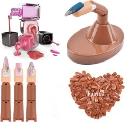 Oefenhand Voor Nagels – Nail Trainer Vinger – All-in-1 Set – Incl. 80 Kunstnagels – Nail Art – Nagel Set – Nail Trainer Hand