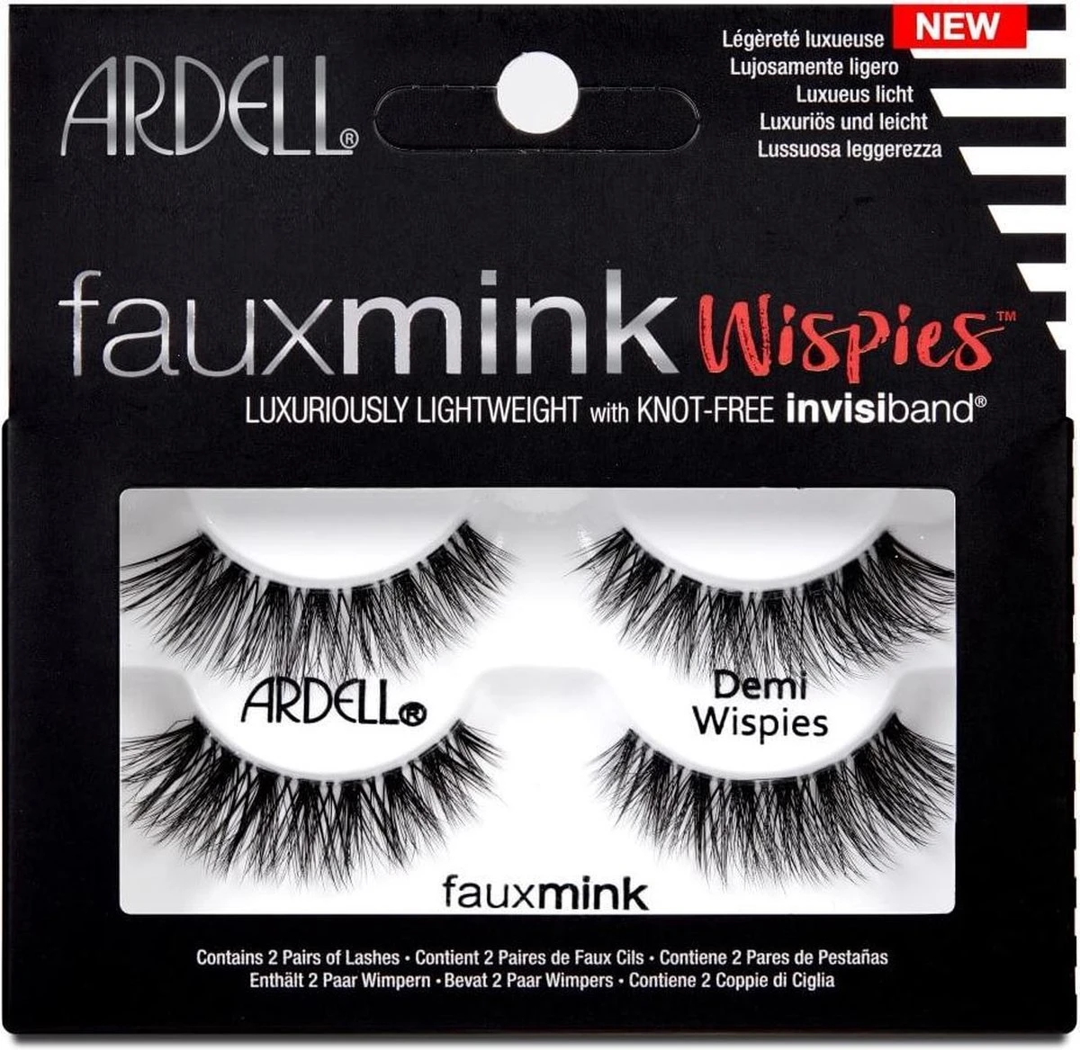 Ardell - Faux Mink Demi Wispies - Twin Pack - Zwart 3 Ardell - Faux Mink Demi Wispies - Twin Pack - Zwart