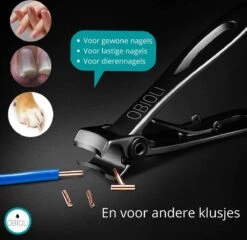 Obioli ™ Nagelknipper Set - Luxe Cadeau Doos Voor Mannen En Vrouwen - Nageltang - Nagelschaar - Kalknagels - Teennagel - Met Nagelvijl - Zwart - Groot - Gift Box -Maquillage Cosmetics 1200x1167 59