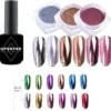 Holografische Glitter Poeder Set - Zwarte Gellak + Goud & Zilver & Roze - Nail Art – Rhinestones - 4 Stuks -Maquillage Cosmetics 1200x1167 61