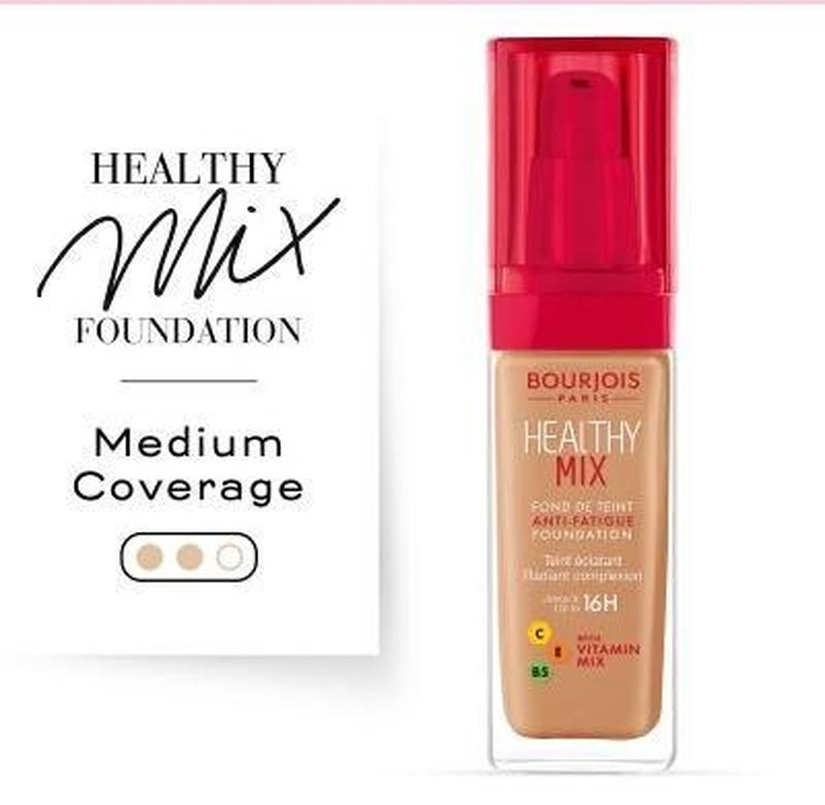Bourjois Healthy Mix Anti Fatigue Foundation - 57 Halé 8 Bourjois Healthy Mix Anti Fatigue Foundation - 57 Halé – Image 6