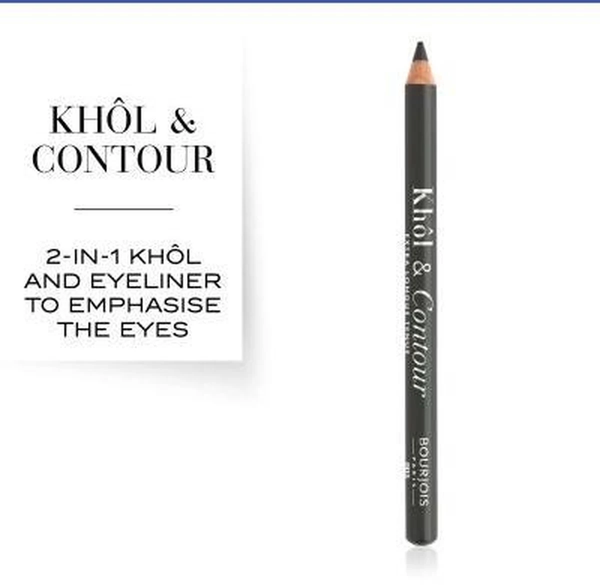 Bourjois Khol & Contour Extra Long Wear Oogpotlood - 003 Misti-gris 4 Bourjois Khol & Contour Extra Long Wear Oogpotlood - 003 Misti-gris – Image 2
