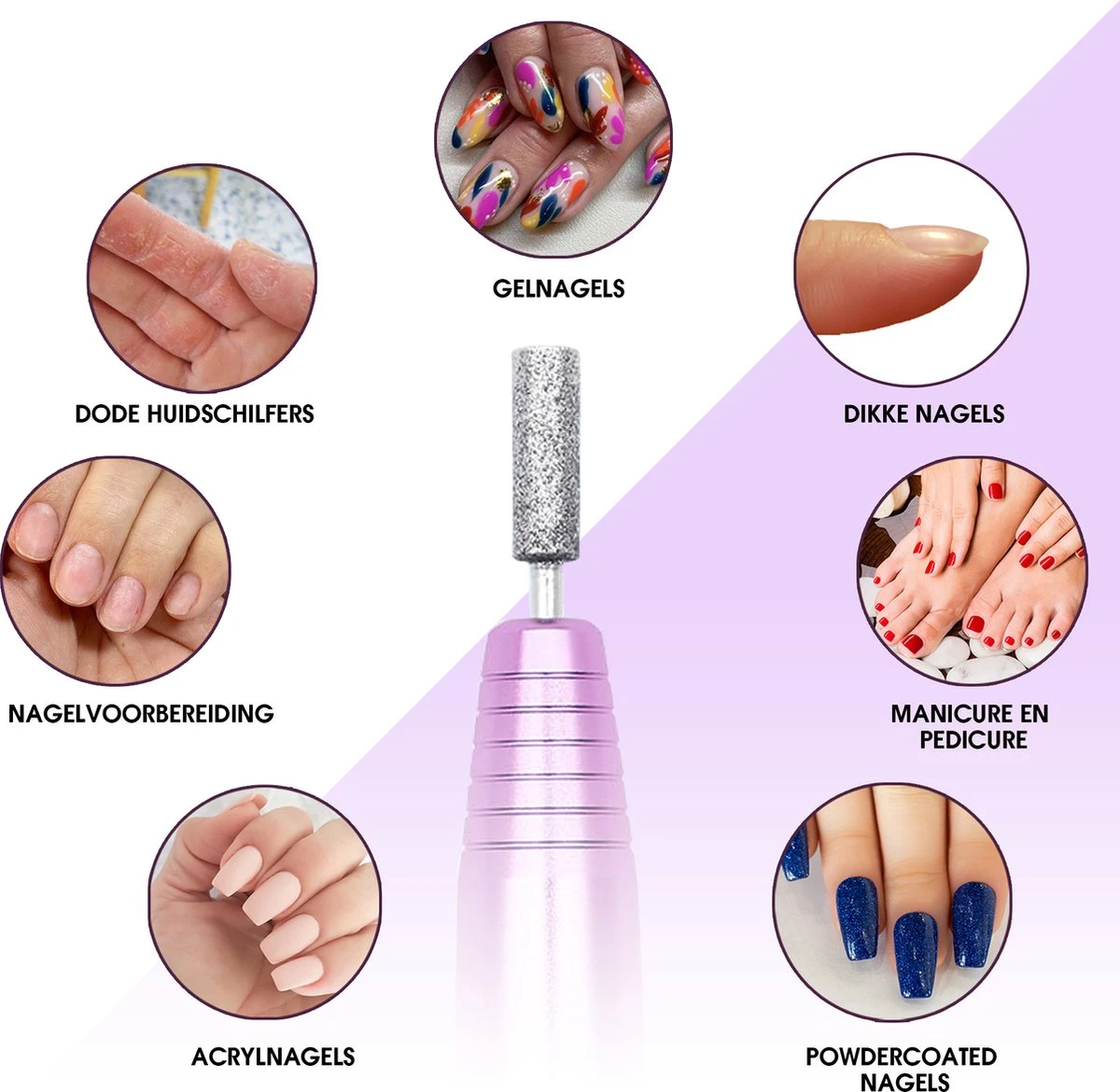 Merkloos La Liva Elektrische Nagelvijl - Nagelfrees - Inclusief Extra Schuurrolletjes Keramisch Bitje En Nagelborstel - Manicure Set - Gellak 8 Merkloos La Liva Elektrische Nagelvijl - Nagelfrees - Inclusief Extra Schuurrolletjes Keramisch Bitje En Nagelborstel - Manicure Set - Gellak – Image 6