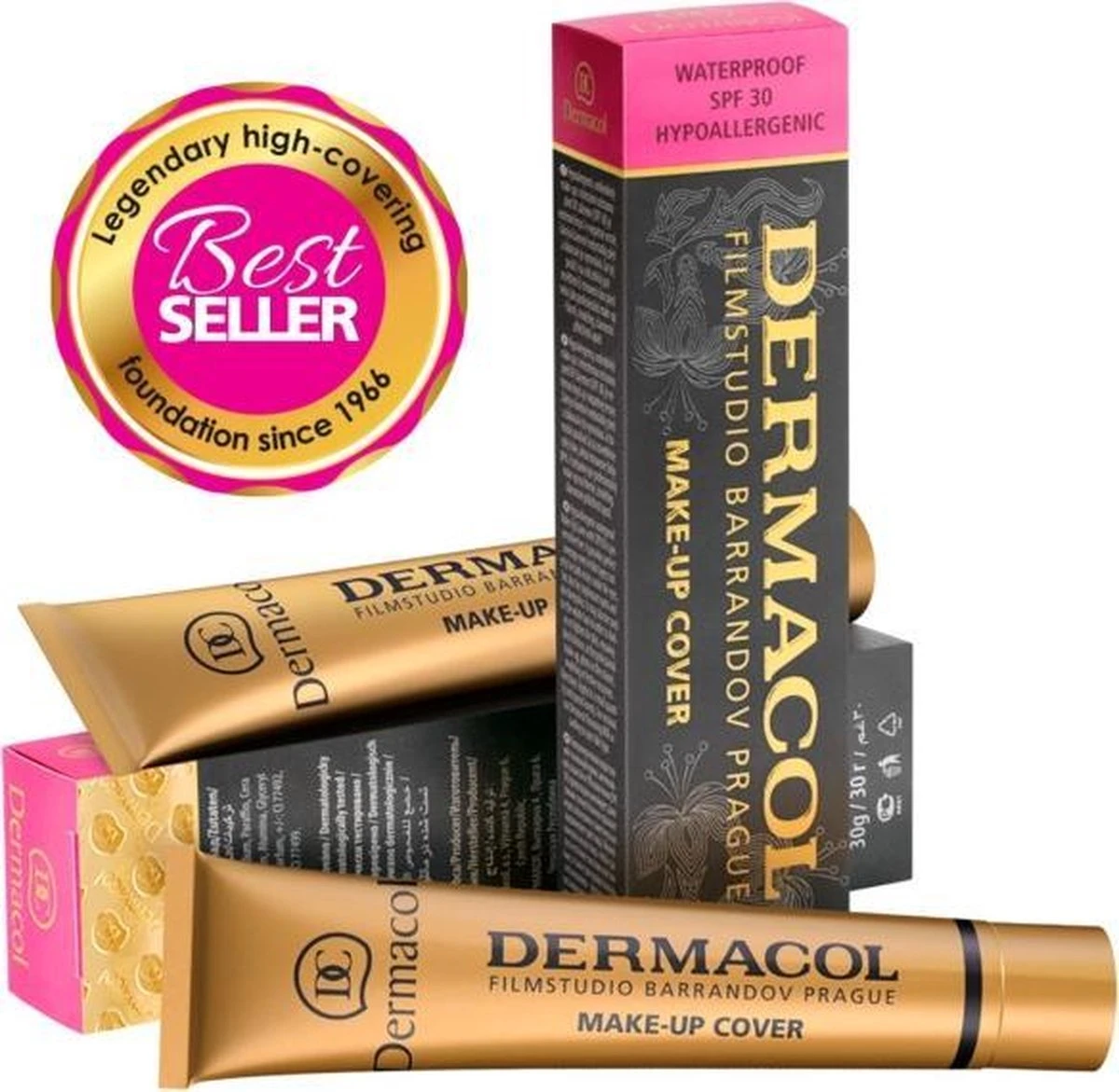 Dermacol - Make-up Cover - 30 Ml - Waterproof - Tint 215 4 Dermacol - Make-up Cover - 30 Ml - Waterproof - Tint 215 – Image 2