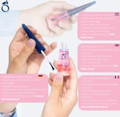 Herome Natural Nail Whitener Pink Glow - Accentueert De Natuurlijke Roze Kleur Van De Nagel - Maakt Nagelranden Witter - Camoufleert Verkleuringen - 10ml. -Maquillage Cosmetics 1200x1171 10