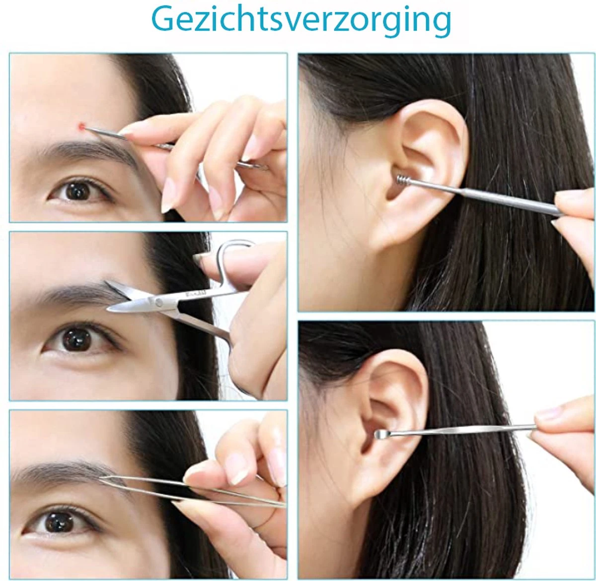 Nagelknipper Set – 18-Delige Pedicure En Manicure Sets Nagelaccessoires – Nagelset – Nagelverzorging Kit – Reisset Zwart 7 Nagelknipper Set – 18-Delige Pedicure En Manicure Sets Nagelaccessoires – Nagelset – Nagelverzorging Kit – Reisset Zwart – Image 5