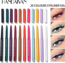 HANDAIYAN Sneldrogend Waterdicht En Niet Gemakkelijk Uit Te Vegen Kleur Eyeliner 20 Kleuren -Maquillage Cosmetics 1200x1173 34