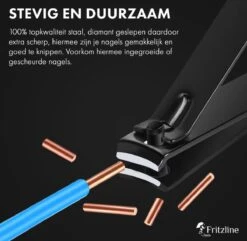 Fritzline© Professionele Manicureset 16-delig | Nagelset Incl. Nagelvijl & Nagelknipper | Lederen Blauwe Etui | Manicure Pedicure Set -Maquillage Cosmetics 1200x1173 55