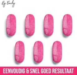 By Emily - Nagel Wrap - Sparkly Violet Red | 14 Stickers | Nail Wrap | Nail Art | Trendy | Design | Nagellakvrij | Eenvoudig | Nagel Wrap | Nagel Stickers | Folie | Zelfklevend | Sjablonen -Maquillage Cosmetics 1200x1173 60