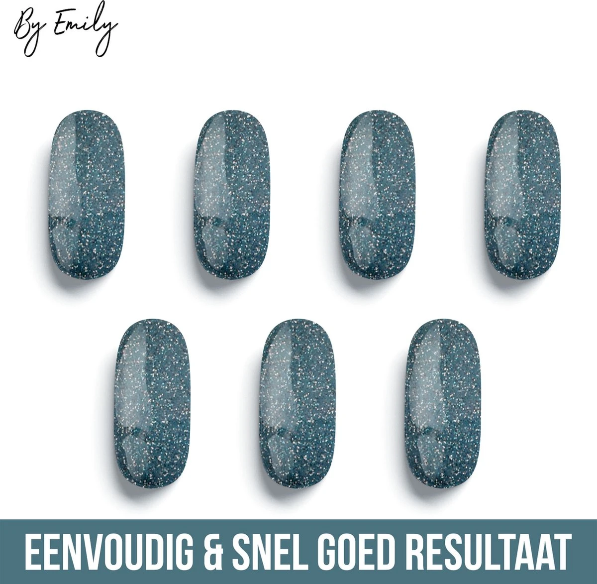 By Emily - Nagel Wrap - Sparkly Turquoise | 14 Stickers | Nail Wrap | Nail Art | Trendy | Design | Nagellakvrij | Eenvoudig | Nagel Wrap | Nagel Stickers | Folie | Zelfklevend | Sjablonen 4 By Emily - Nagel Wrap - Sparkly Turquoise | 14 Stickers | Nail Wrap | Nail Art | Trendy | Design | Nagellakvrij | Eenvoudig | Nagel Wrap | Nagel Stickers | Folie | Zelfklevend | Sjablonen – Image 2