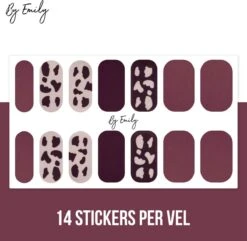 Nagel Wrap - Cowly Red | 14 Stickers Per Vel | Nail Wrap | Nail Art | Trendy | Design | Nagellakvrij | Eenvoudig | Nagel Art | Nagel Wrap | Nagel Stickers | Folie | Zelfklevend | Sjablonen -Maquillage Cosmetics 1200x1173 67