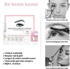 Mimlo Professionele Wimper & Wenkbrauw Lifting Set - Lash Lift Kit - Wimperlifting Set - Browlift - Permanente Wimper Kruller - Lash & Brow Lift Kit -Maquillage Cosmetics 1200x1176 10