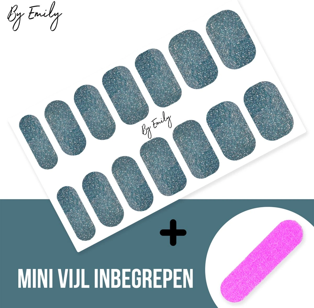 By Emily - Nagel Wrap - Sparkly Turquoise | 14 Stickers | Nail Wrap | Nail Art | Trendy | Design | Nagellakvrij | Eenvoudig | Nagel Wrap | Nagel Stickers | Folie | Zelfklevend | Sjablonen 5 By Emily - Nagel Wrap - Sparkly Turquoise | 14 Stickers | Nail Wrap | Nail Art | Trendy | Design | Nagellakvrij | Eenvoudig | Nagel Wrap | Nagel Stickers | Folie | Zelfklevend | Sjablonen – Image 3