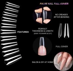 Royala Nageltips Ballerina In Bewaar-assortiments Doos 100 Stuks 10 Maten -Maquillage Cosmetics 1200x1179 29
