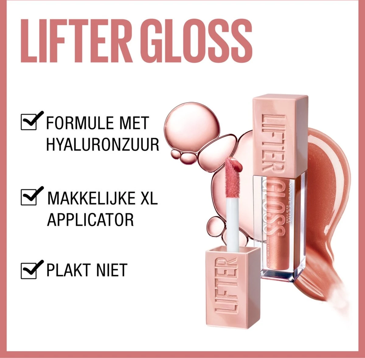 Maybelline New York - Lifter Gloss Lipgloss - 3 Moon - Roze - Glanzende Lipgloss - 5.4ml 6 Maybelline New York - Lifter Gloss Lipgloss - 3 Moon - Roze - Glanzende Lipgloss - 5.4ml – Image 4