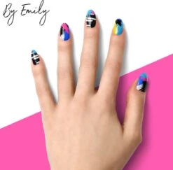 By Emily - Nagel Wrap - | The Artist | 16 Stickers | Nail Wrap | Nail Art | Trendy | Design | Nagellakvrij | Eenvoudig | Nagel Wrap | Nagel Stickers | Folie | Zelfklevend | Sjablonen -Maquillage Cosmetics 1200x1180 56