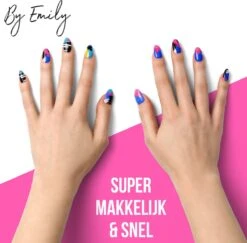 By Emily - Nagel Wrap - | The Artist | 16 Stickers | Nail Wrap | Nail Art | Trendy | Design | Nagellakvrij | Eenvoudig | Nagel Wrap | Nagel Stickers | Folie | Zelfklevend | Sjablonen -Maquillage Cosmetics 1200x1180 57