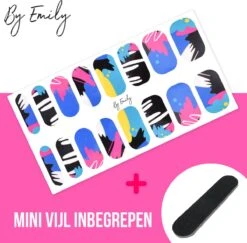 By Emily - Nagel Wrap - | The Artist | 16 Stickers | Nail Wrap | Nail Art | Trendy | Design | Nagellakvrij | Eenvoudig | Nagel Wrap | Nagel Stickers | Folie | Zelfklevend | Sjablonen -Maquillage Cosmetics 1200x1180 58