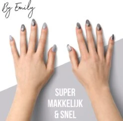 By Emily - Nagel Wrap - White Marble | 16 Stickers | Nail Wrap | Nail Art | Trendy | Design | Nagellakvrij | Eenvoudig | Nagel Wrap | Nagel Stickers | Folie | Zelfklevend | Sjablonen -Maquillage Cosmetics 1200x1180 61