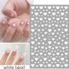 PRO-Deals | Nagelstickers | Nagel Stickers Hartjes | Kleur Wit | Nail Art 3D Stickers | Nagelstickers Kinderen | Nagel Decoratie -Maquillage Cosmetics 1200x1181 42