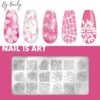 By Emily - Nail Art Stencil | Bloemen & Bladeren | 18 Designs | Stempelen | Nagelkunst | Manicure | Herbruikbaar | Metaal | Duurzaam | Gellak | Tools | Gereedschap | Sjabloon -Maquillage Cosmetics 1200x1181 47