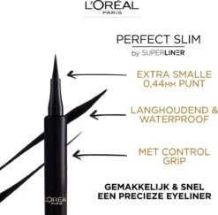 L’Oréal Paris Superliner Perfect Slim - Intense Black - Zwarte Pen Eyeliner - 4.7 Ml -Maquillage Cosmetics 1200x1181 8