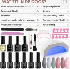 Gellak Starterspakket - Gellak - Gel Nagellak - Gellak Set - 6x8ML Kleuren - Nude Edition - Gellac - Nude Kleuren -Maquillage Cosmetics 1200x1182 20