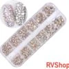 Nagel Decoratie Set - 12 Vormen - 3D - Bling Bling - Zilver - Parelmoer - Diamant -Maquillage Cosmetics 1200x1182 30