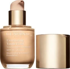 Clarins Everlasting Youth Fluid Illuminating & Firming Foundation - 112 Amber - Foundation - 30 Ml -Maquillage Cosmetics 1200x1183 1