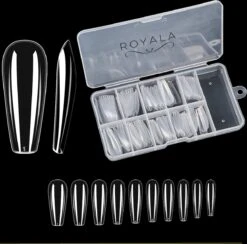 Royala Nageltips Ballerina In Bewaar-assortiments Doos 100 Stuks 10 Maten